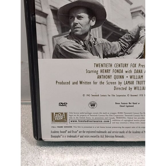 The Ox-Bow Incident DVD Studio Classics 20th Century Fox 1943 Henry Fonda NTSC - Picture 7 of 10